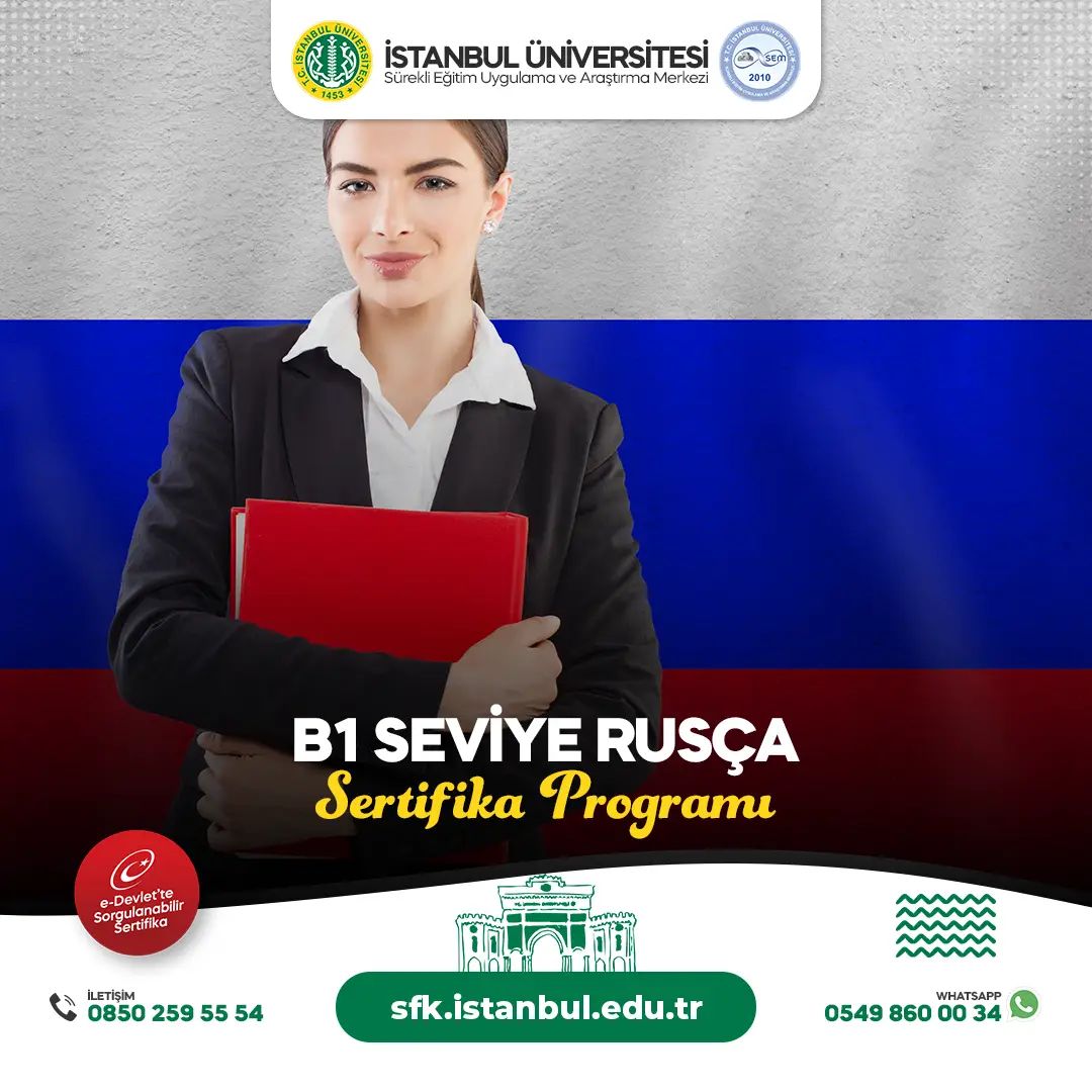 B1 Seviye Rusça Eğitimi